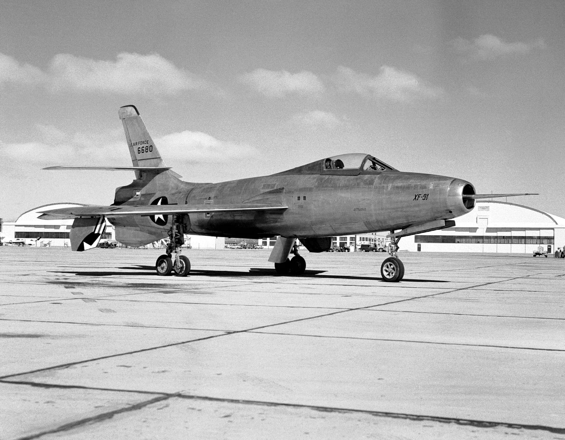 XF-91 at Edwards 1951