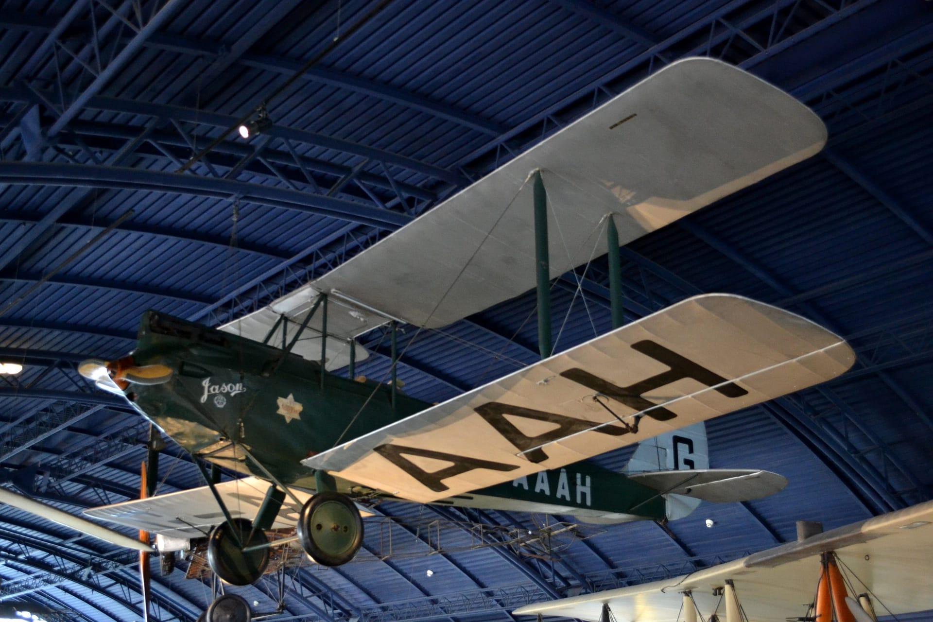 Jason, Amy Johnson’s actual Gipsy Moth, preserved today at the Science Museum in London.