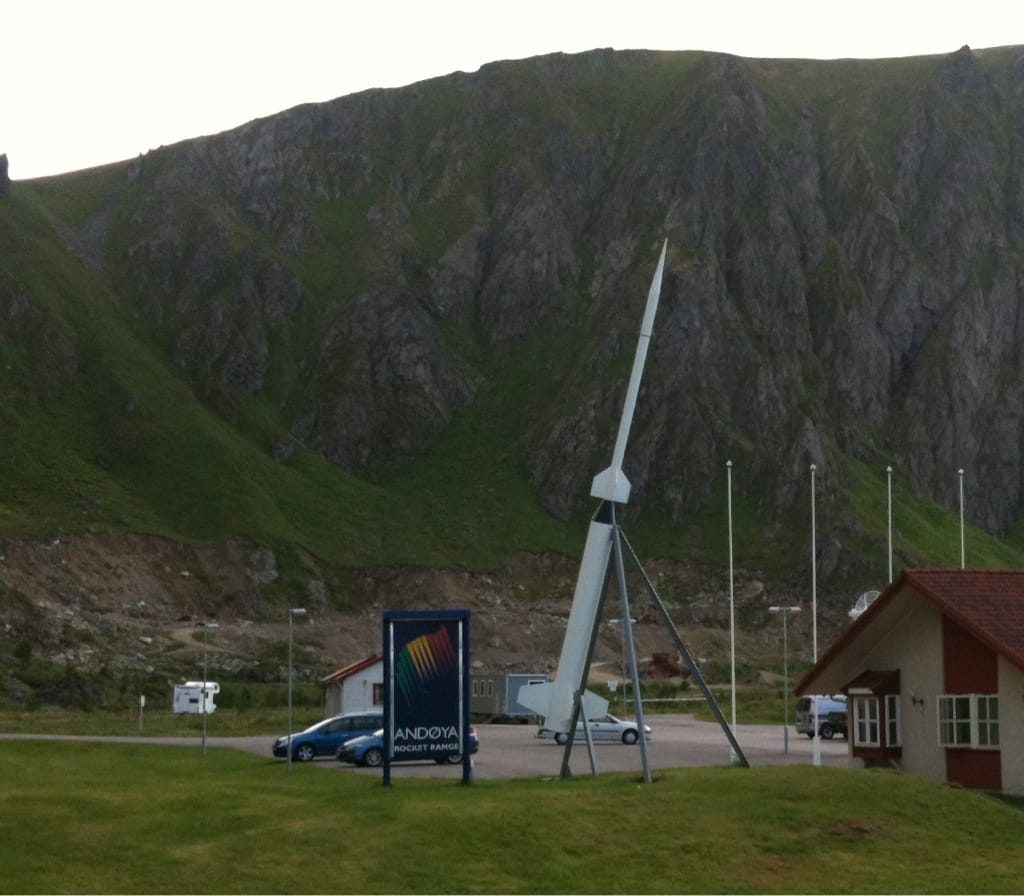 Raketenstartanlage auf dem Raketentestgelände Andøya in Nordnorwegen