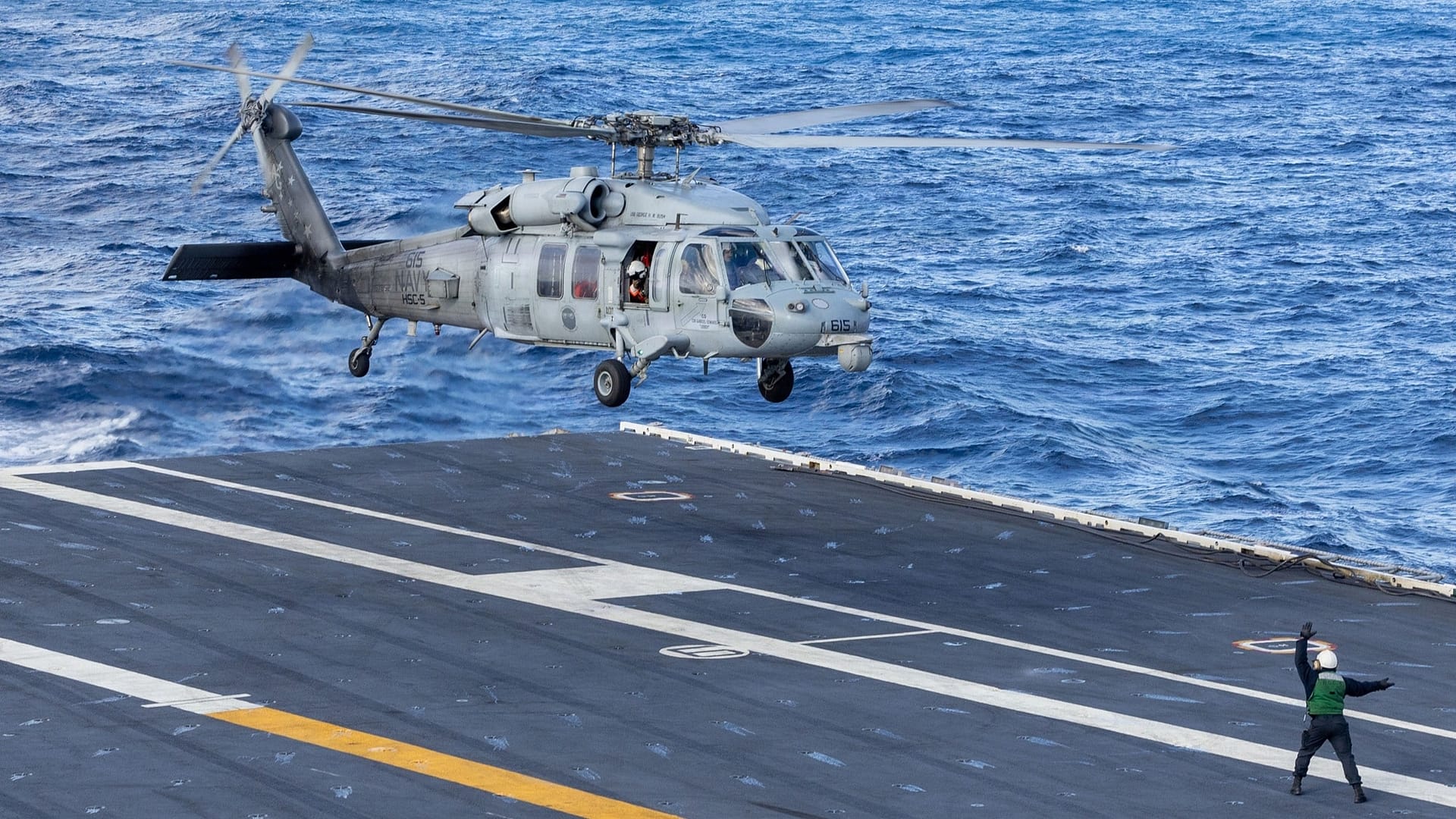 HSC-5 Nightdippers MH-60S in flight