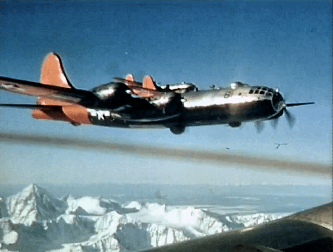 The B-29 Kee Bird in flight before 1947