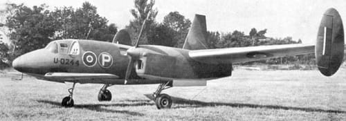 The Miles M.39B Libellula tandem-wing aircraft