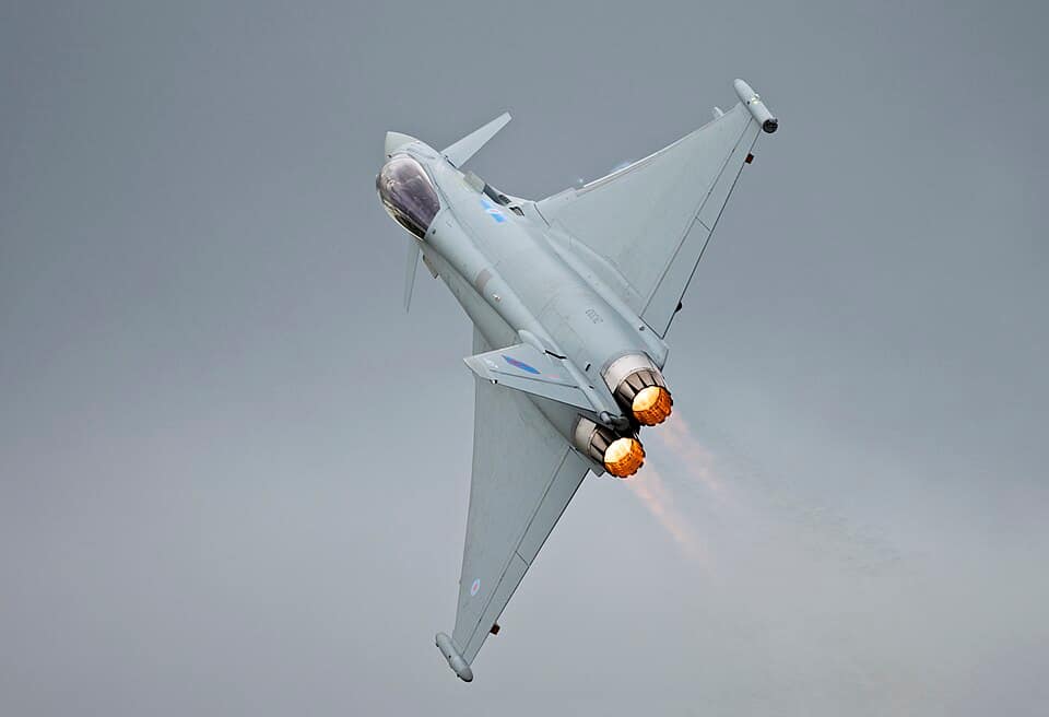 RAF Eurofighter Typhoon in flight