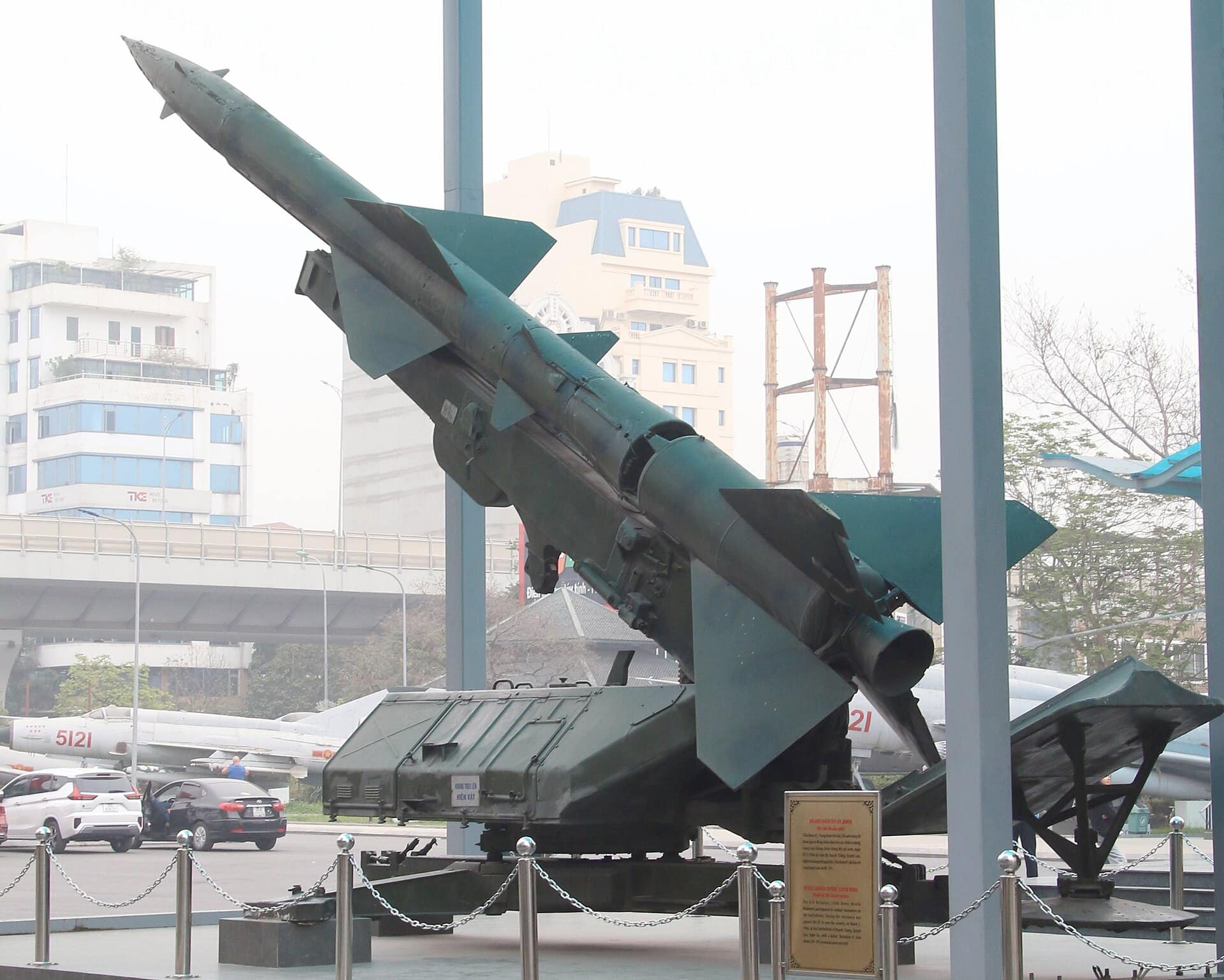 SA-2 Guideline missile on launcher