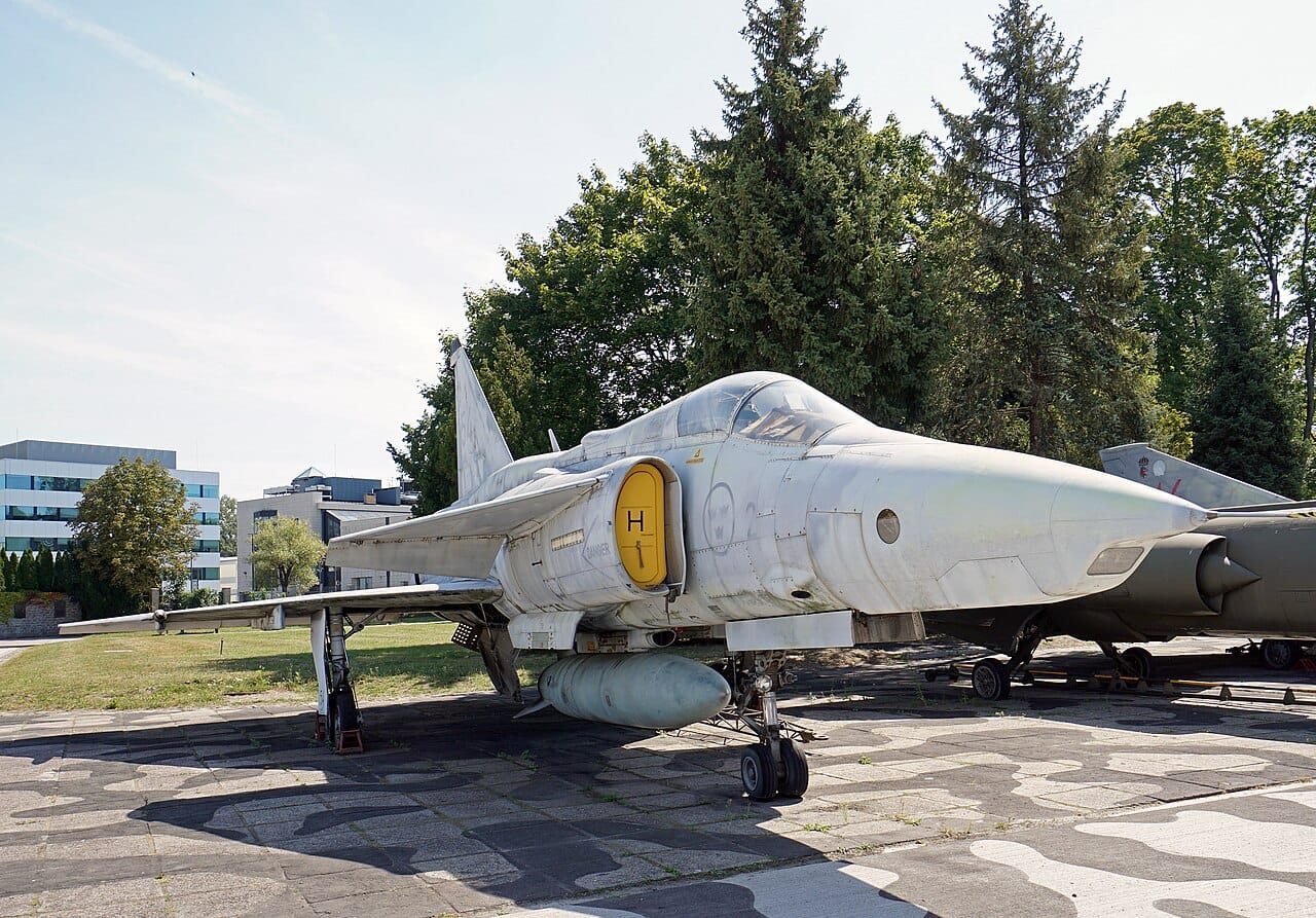 A Saab JA 37 Viggen interceptor