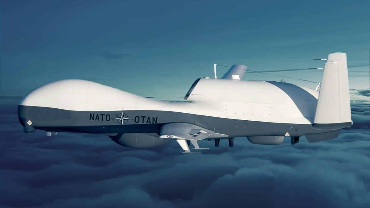 MQ-4C Triton in NATO livery rendering