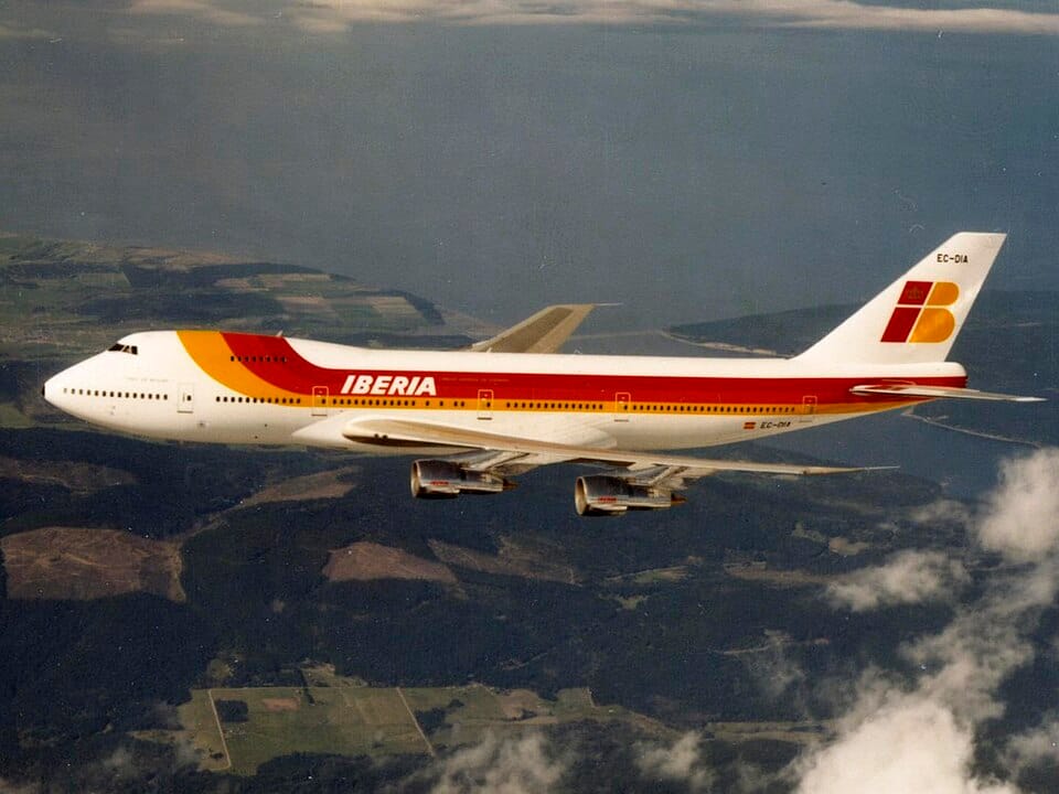 A Boeing 747, the type diverted after a spider triggered a cargo hold smoke alarm