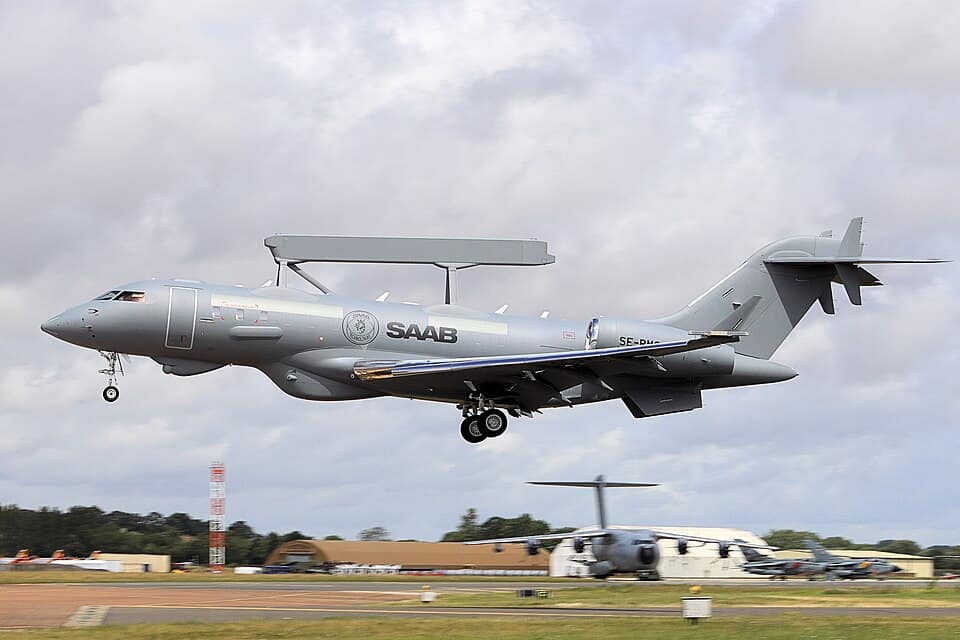 Saab GlobalEye AEW aircraft