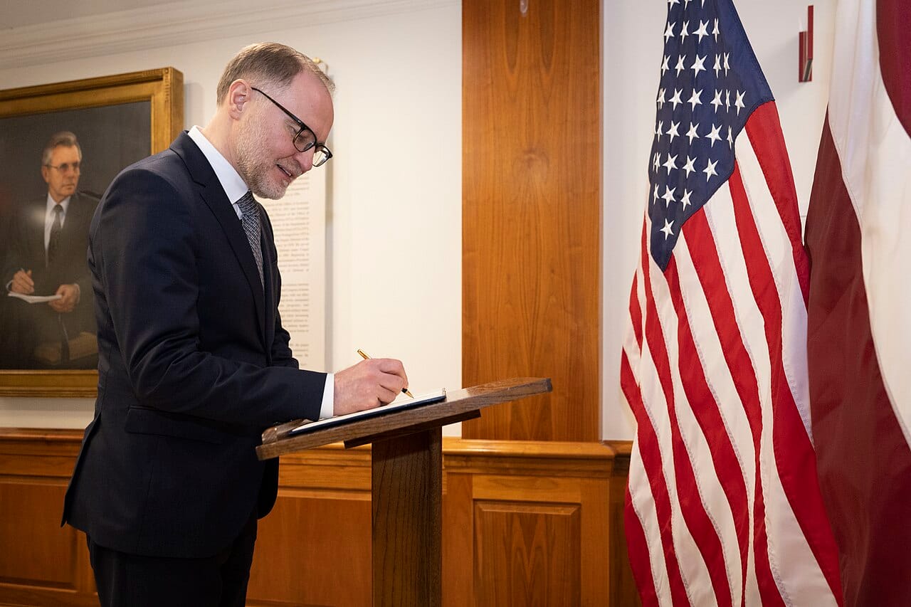 Andris Sprūds Latvia defence minister