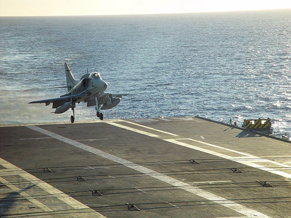 Brazilian Navy AF-1 Skyhawk in flight