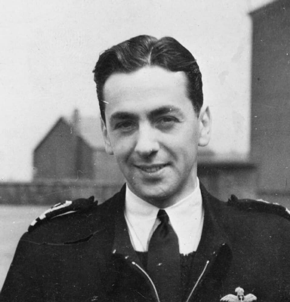 Lieutenant Commander Eric Brown landing a De Havilland Sea Vampire on HMS Ocean in December 1945 — the first jet landing on an aircraft carrier