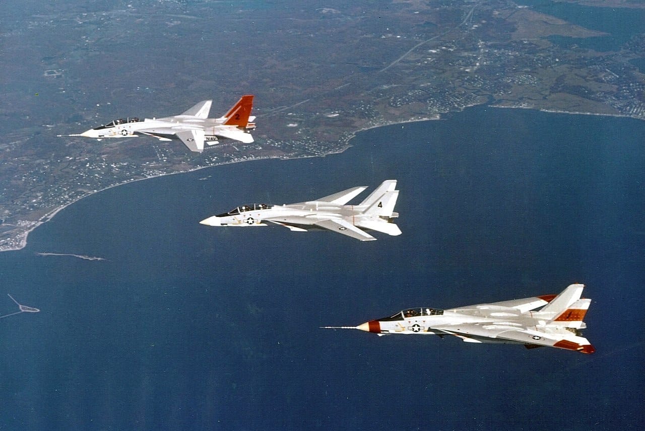 F-14 Tomcat prototypes in flight 1972