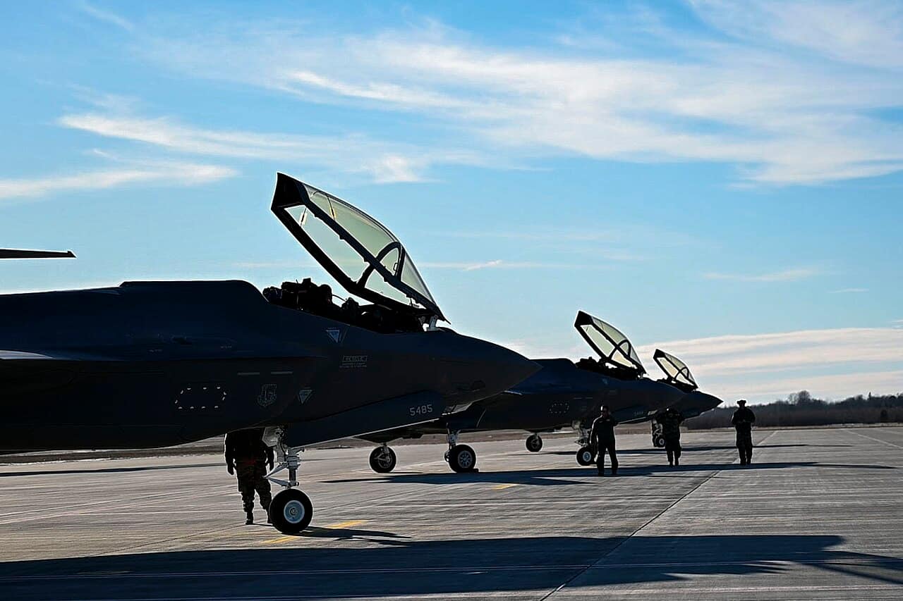 USAF F-35As at Ämari Air Base Estonia