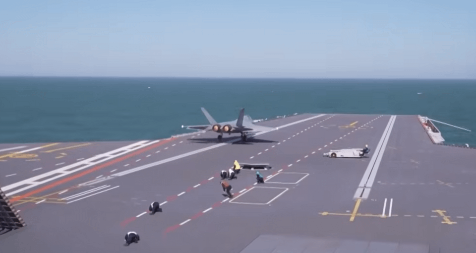 PLAN J-35 on the Type 003 Fujian aircraft carrier
