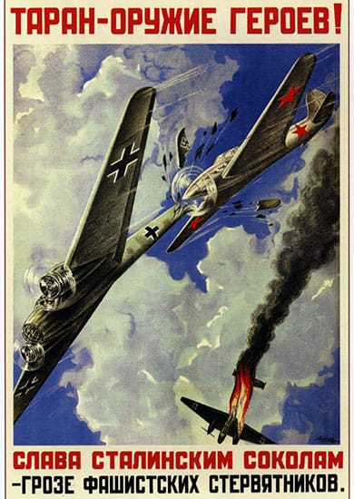 Soviet aerial ramming poster