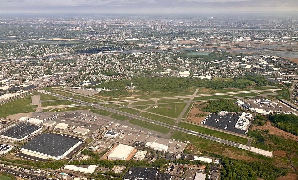 Teterboro Airport aerial view