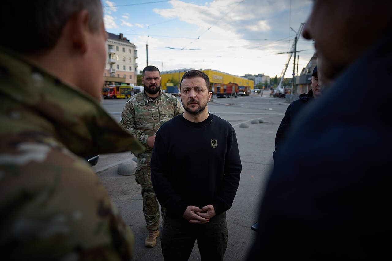 Aftermath of Russian missile attack on Dnipro Ukraine