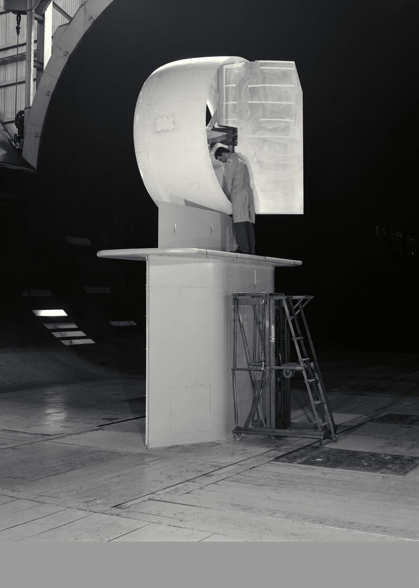 Full-scale X-22A ducted fan mockup