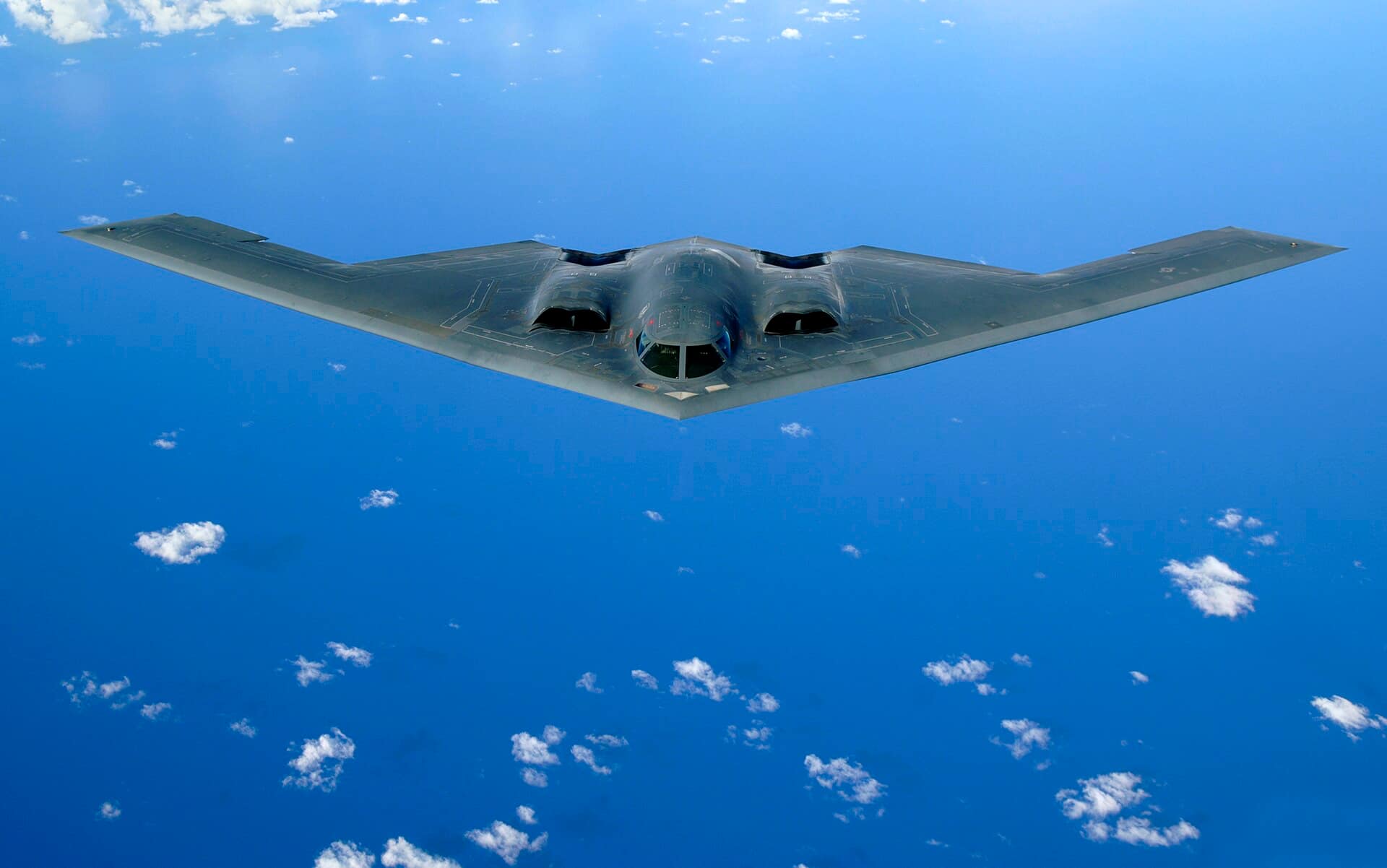 A Northrop B-2 Spirit stealth bomber