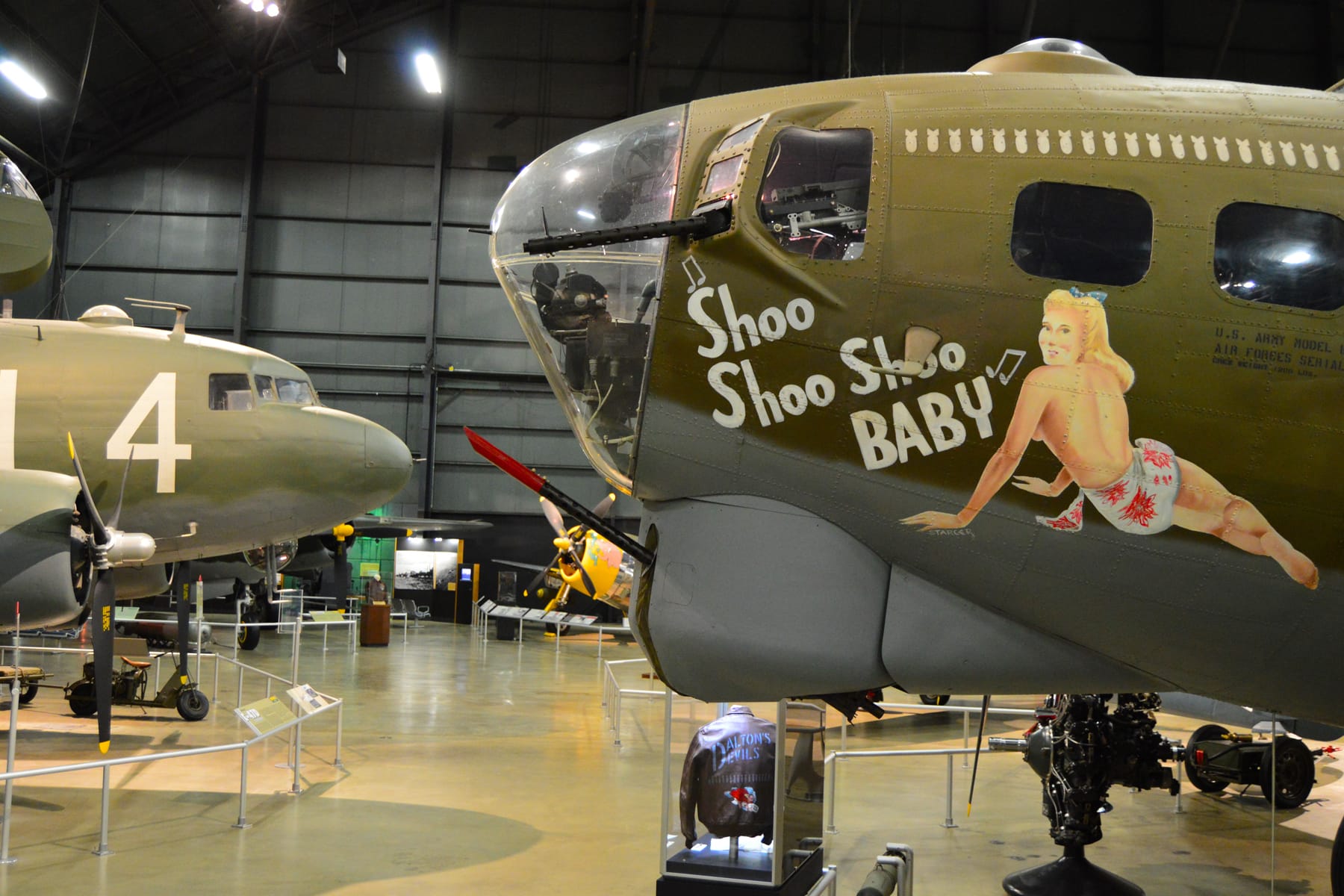 Boeing B-17G Flying Fortress Shoo Shoo Shoo Baby preserved at the National Museum of the United States Air Force