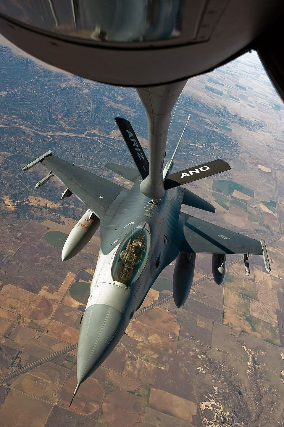 F-16 Fighting Falcon during Air National Guard exercise