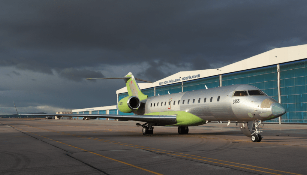 Global 6000 airframe before Hava SOJ conversion