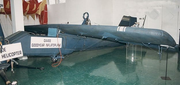 Goodyear Inflatoplane preserved at the Smithsonian