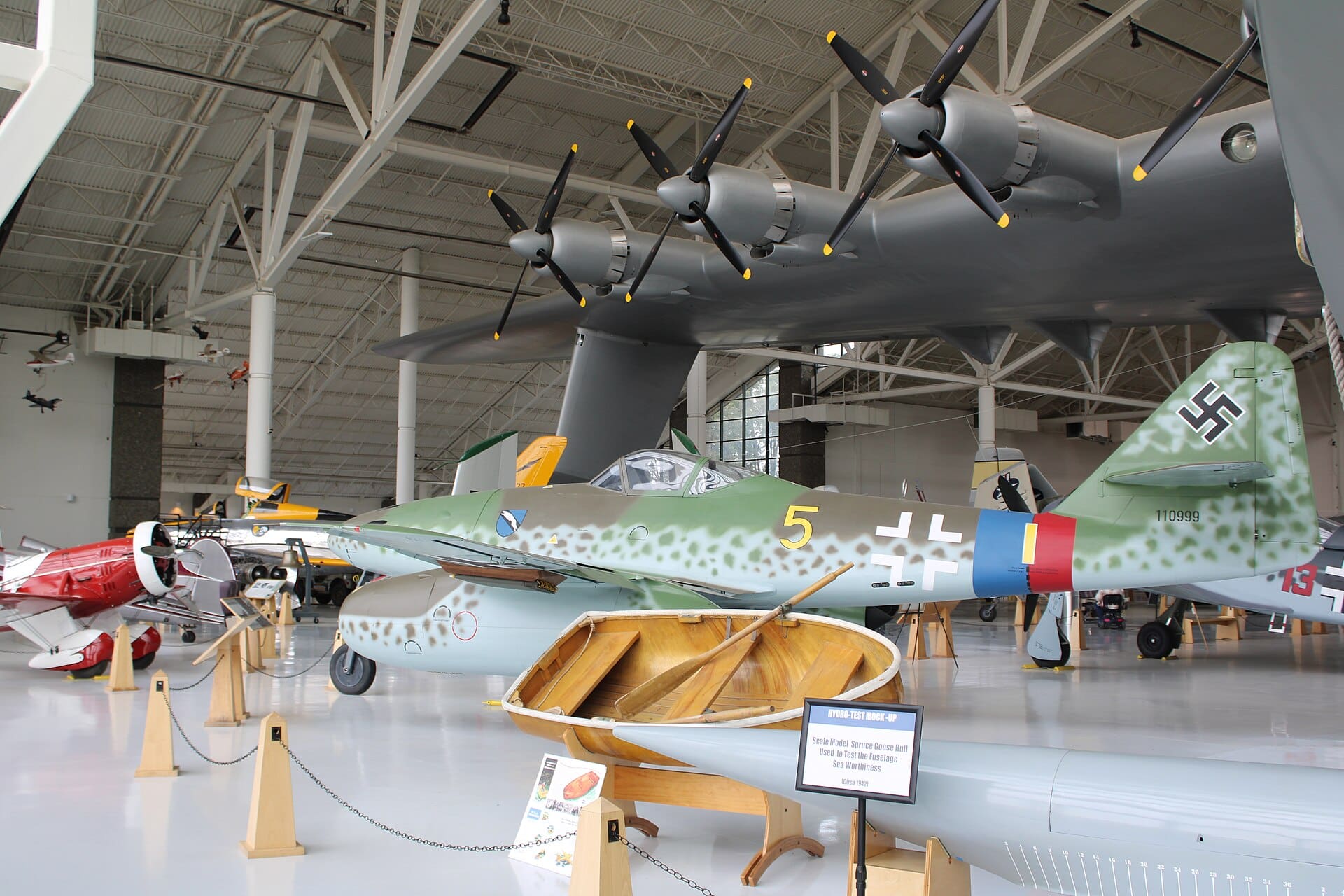 A Messerschmitt Me 262 jet fighter