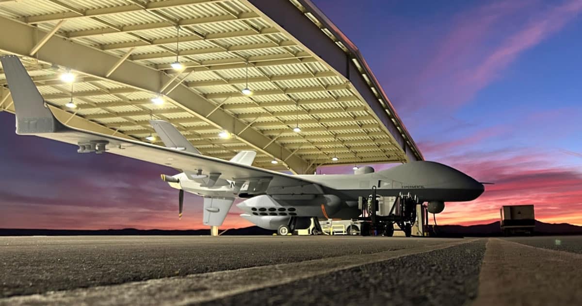 MQ-9B SeaGuardian on anti-submarine patrol
