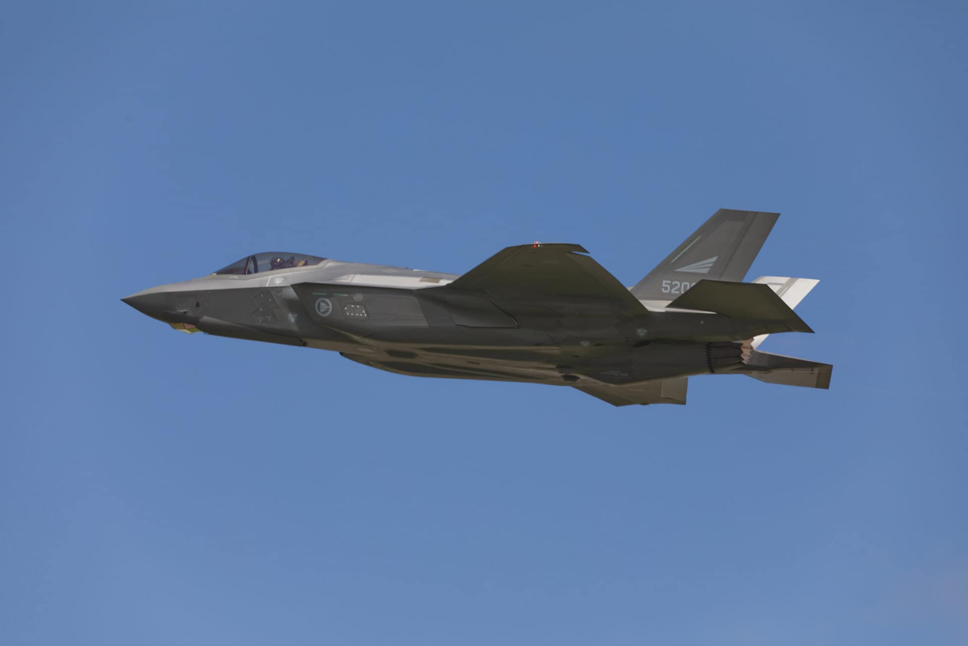 A Royal Norwegian Air Force F-35A Lightning II