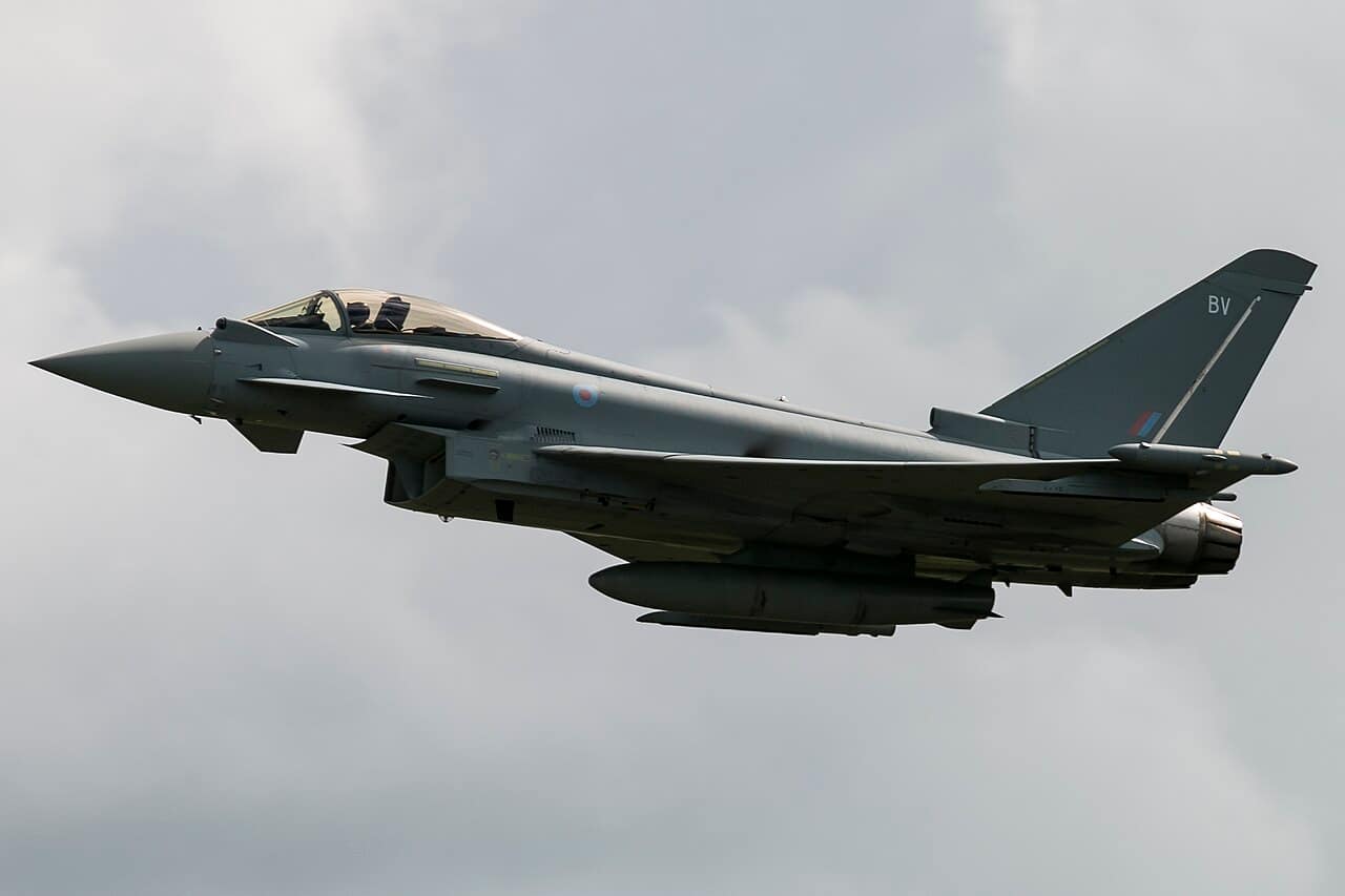 A Royal Air Force Typhoon FGR4