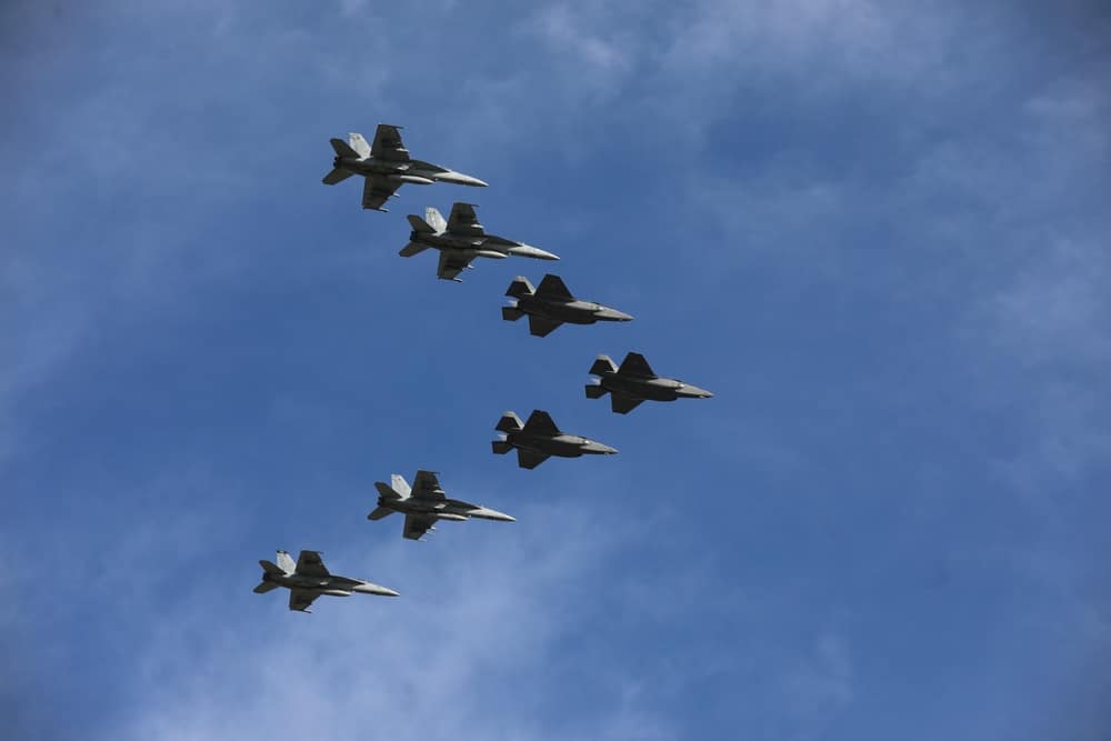 A Royal Norwegian Air Force F-35A Lightning II over Norway