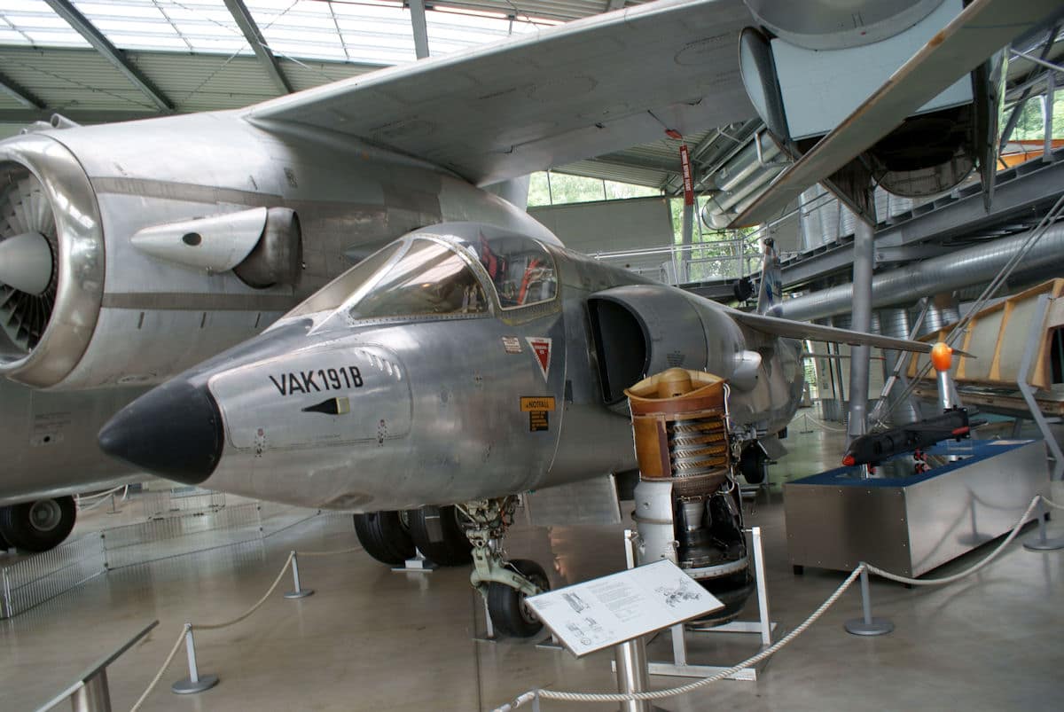 VAK 191B nose and intake at the Deutsches Museum