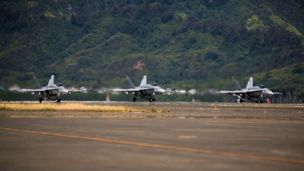 VMFA-323 F/A-18 Hornets during operations in 2021
