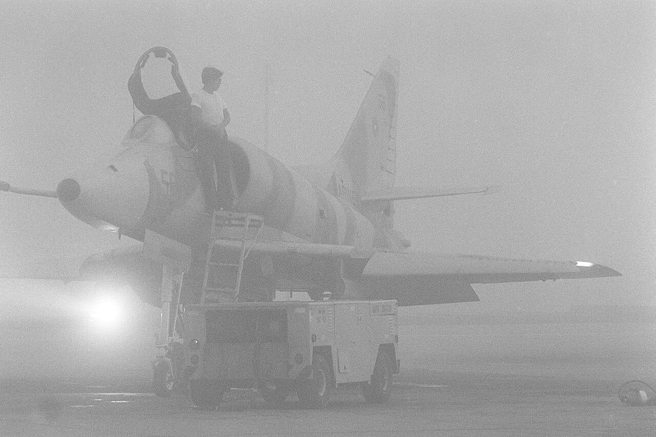 An A-4 Skyhawk at NAS Miramar