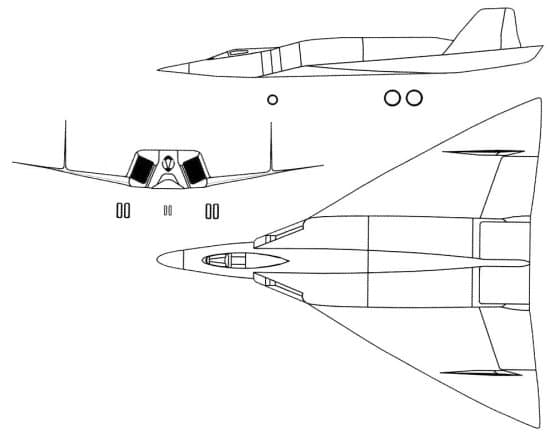 Conceptual diagram of the Convair Kingfish