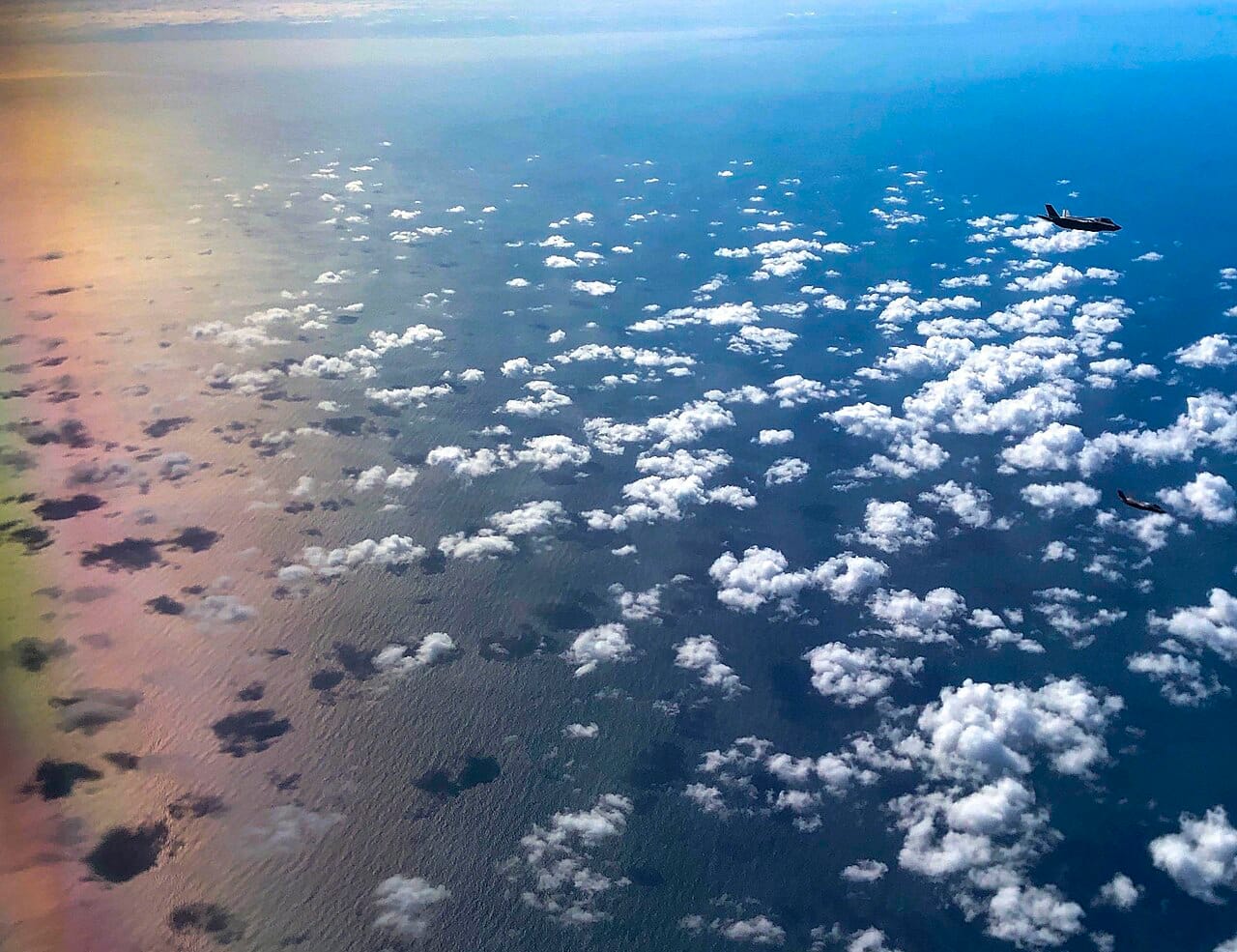RAF F-35B Lightnings in flight