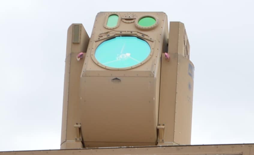 High-energy laser beam director