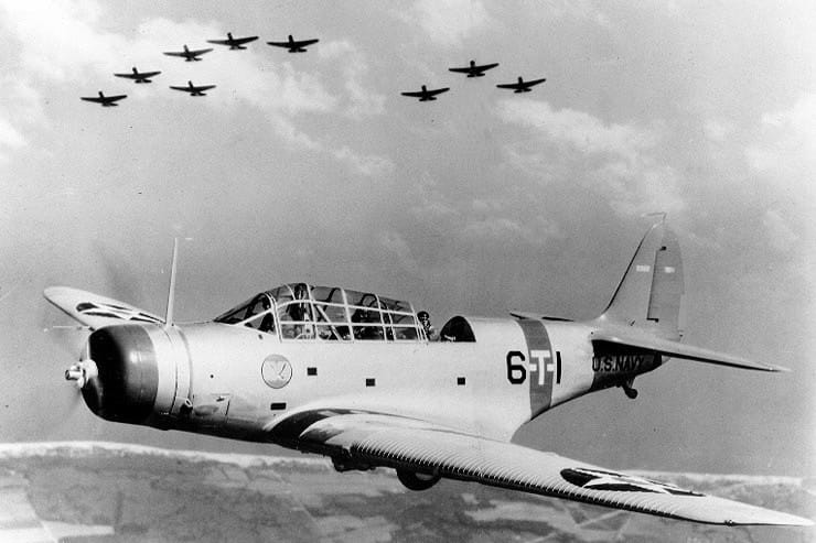 A Douglas TBD Devastator of Torpedo Squadron 6, 1938