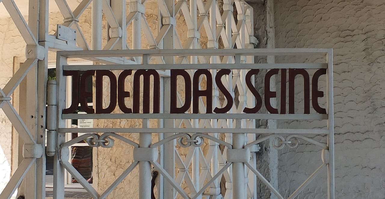 The gate of the former Buchenwald concentration camp