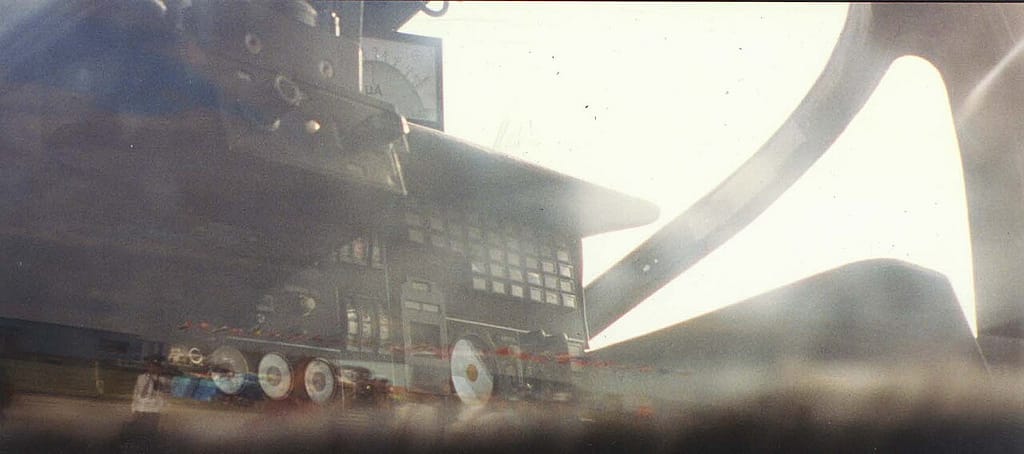 Interior of a Kamov Ka-52 Alligator cockpit with two seats side by side
