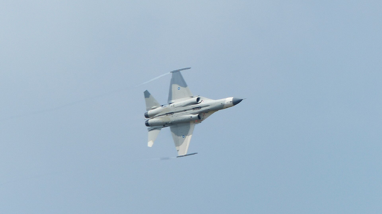 AIDC F-CK-1A Ching-Kuo of the ROCAF in a flight demonstration. Photo: Xuanshisheng / Wikimedia Commons (CC BY-SA 3.0).