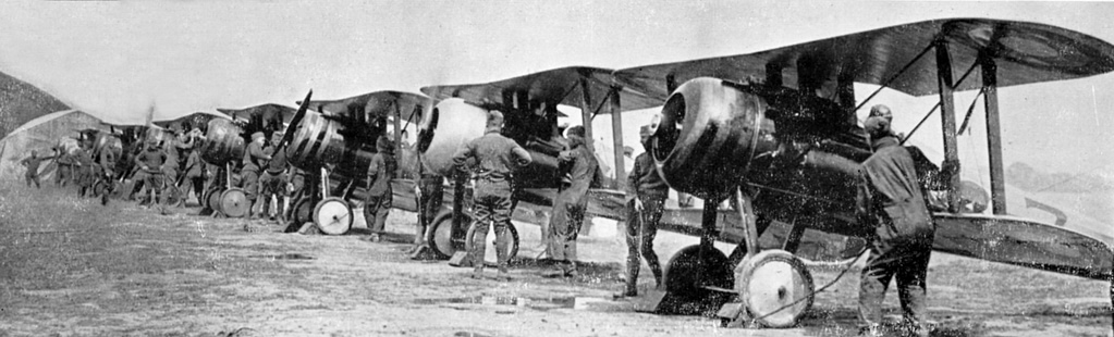 Nieuport 28s of the 95th Aero Squadron on the Western Front, 1918