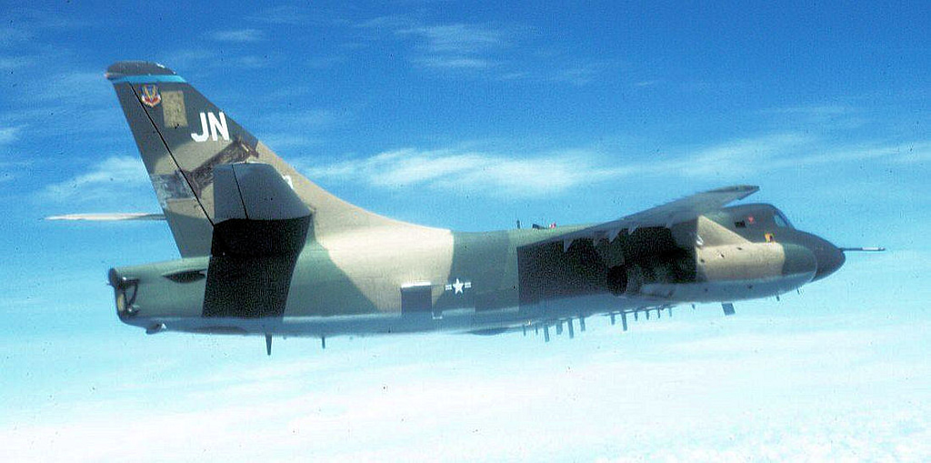 EB-66 of the 42d Tactical Electronic Warfare Squadron in flight. Photo: US Air Force, public domain.