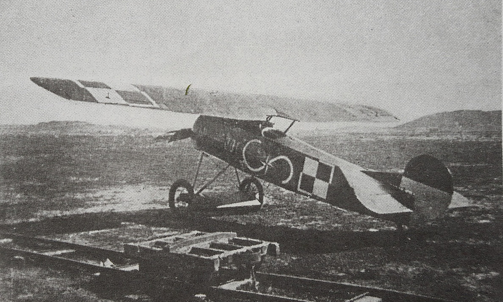 A Fokker E.V in Polish markings, flown by Lt. Stec — the type had a genuine combat career