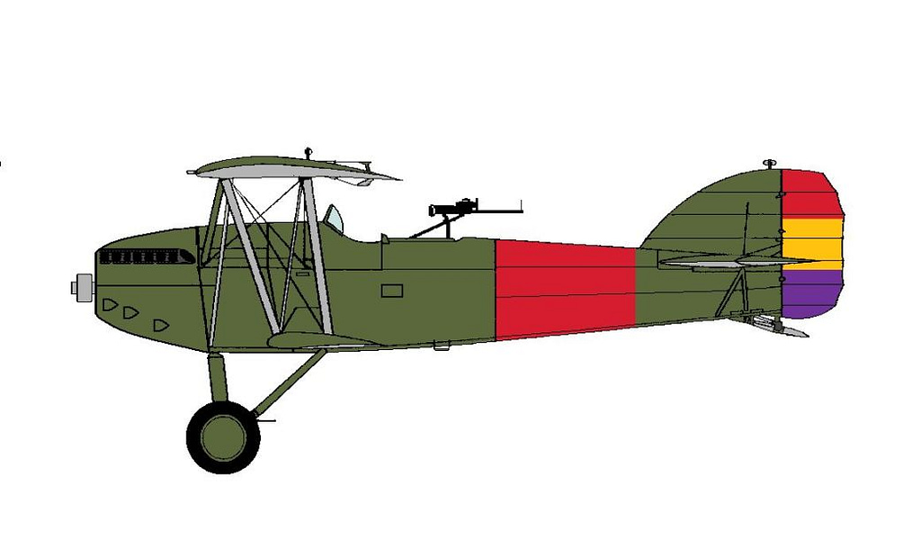 Potez 25 in Spanish Republican markings