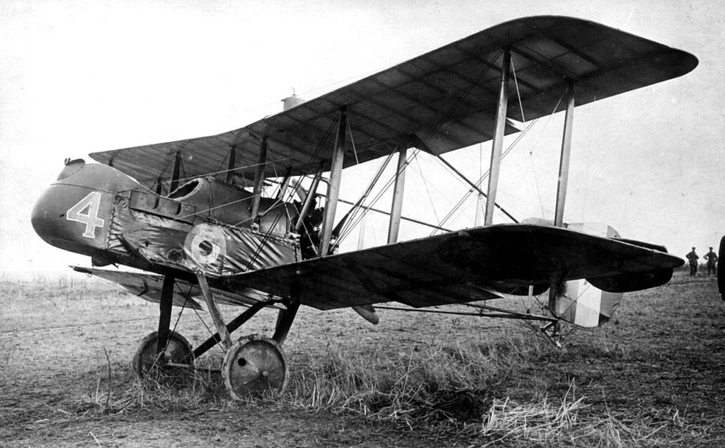 Airco DH.2 pusher biplane fighter side profile