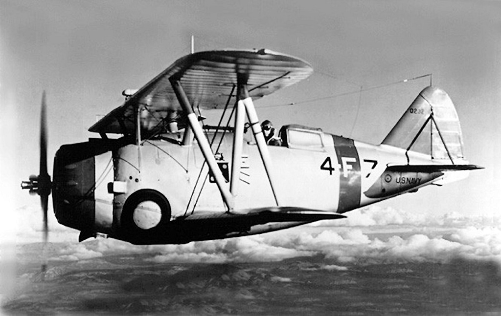 Grumman F3F-1 in squadron markings
