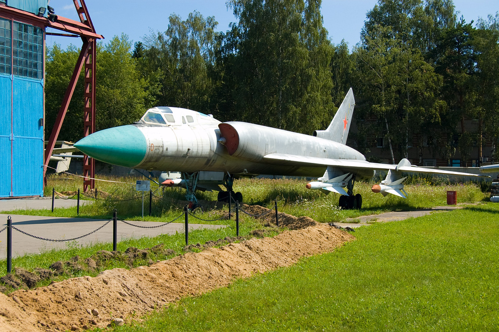 A Tu-128 at the Central Air Force Museum the bomber-sized fuselage is unmistakable.