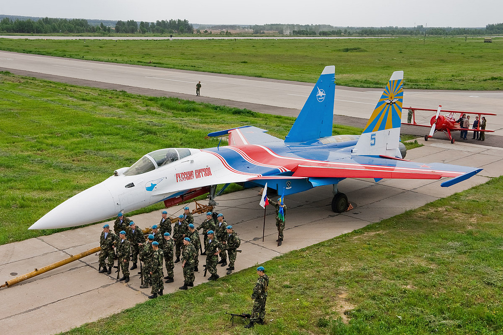 Sukhoi Su-35 Flanker-E in flight